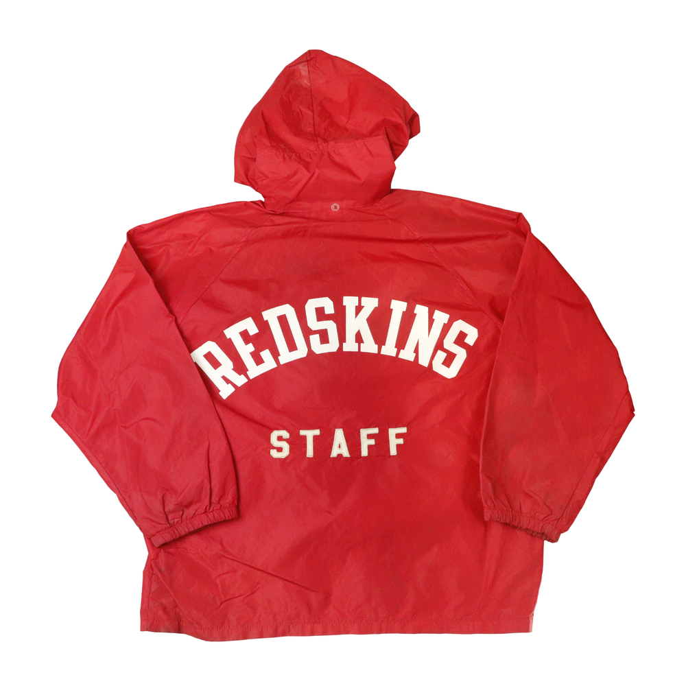 Vintage game worn Champion Redskins Staff Hooded Jacket warmup authentic 80s